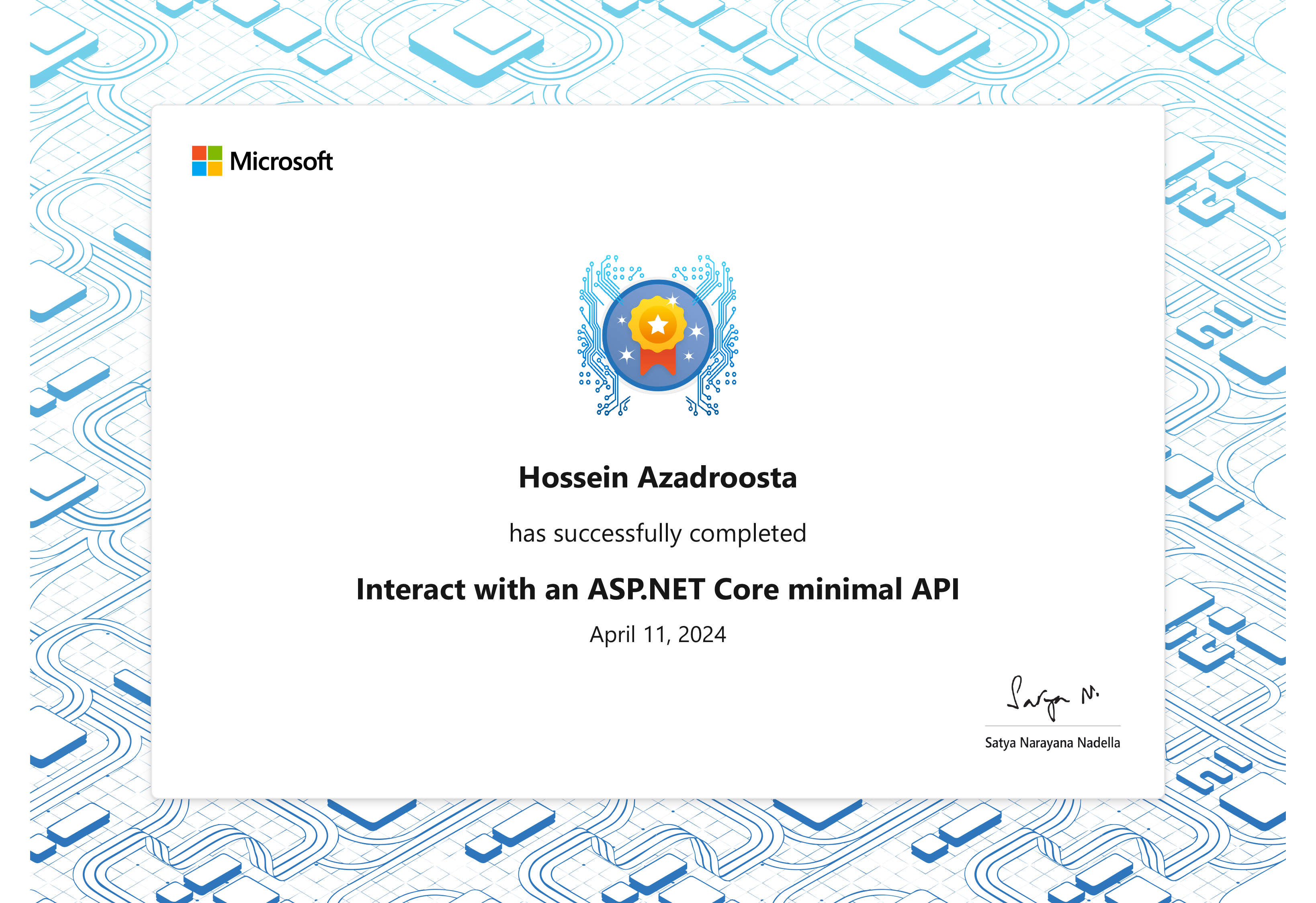 Interact with an ASP.NET Core minimal API